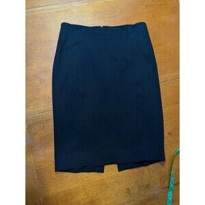 White House Black Market Black Pencil Skirt Size 6 Workwear Ponte Quiet Luxury